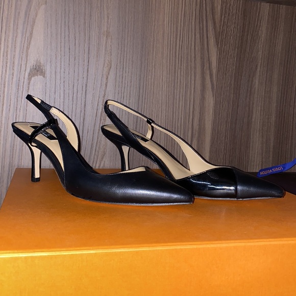 Black Maura Patent/ Napa leather Saks Fifth Ave Brand New low Heels - Picture 3 of 7